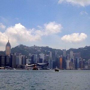 Hong Kongin saaren silhuetti