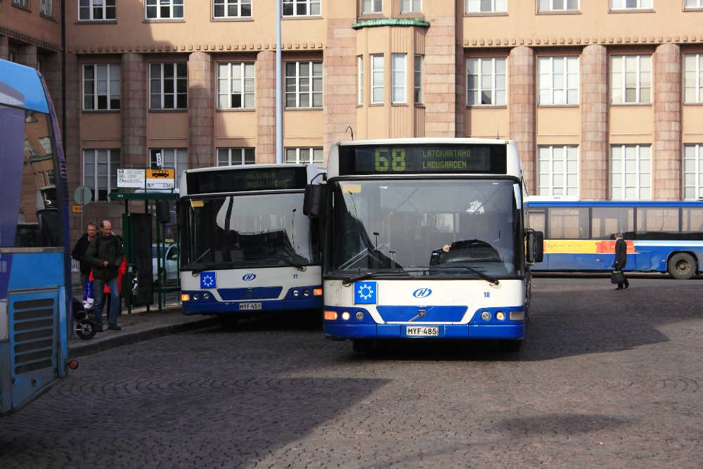 Helsingin Bussiliikenne 17 ja Helsingin Bussiliikenne 18