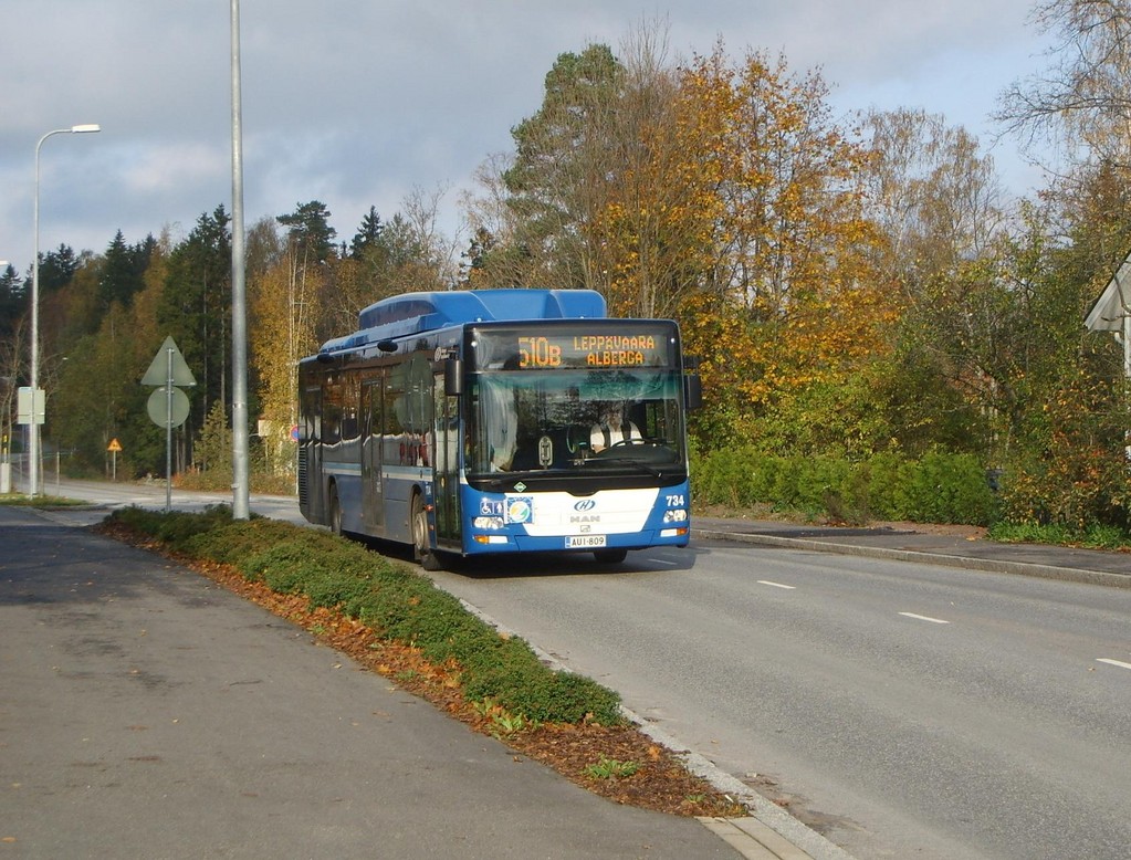 Helsingin Bussiliikenne 734
