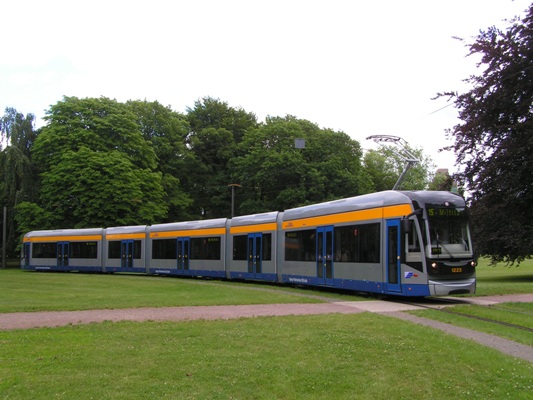 Raitiovaunu Leipzigissa