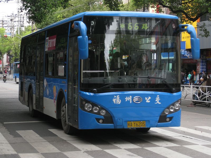 Uusia kaupunkibusseja Fuzhoussa