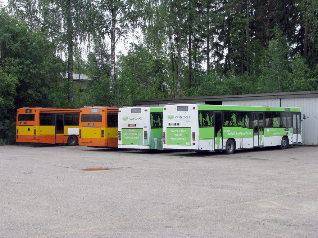 Veolia Transport 181, 36, 34 ja 102
