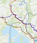 Linjat 30/B, 42, 58, 59 ja 200