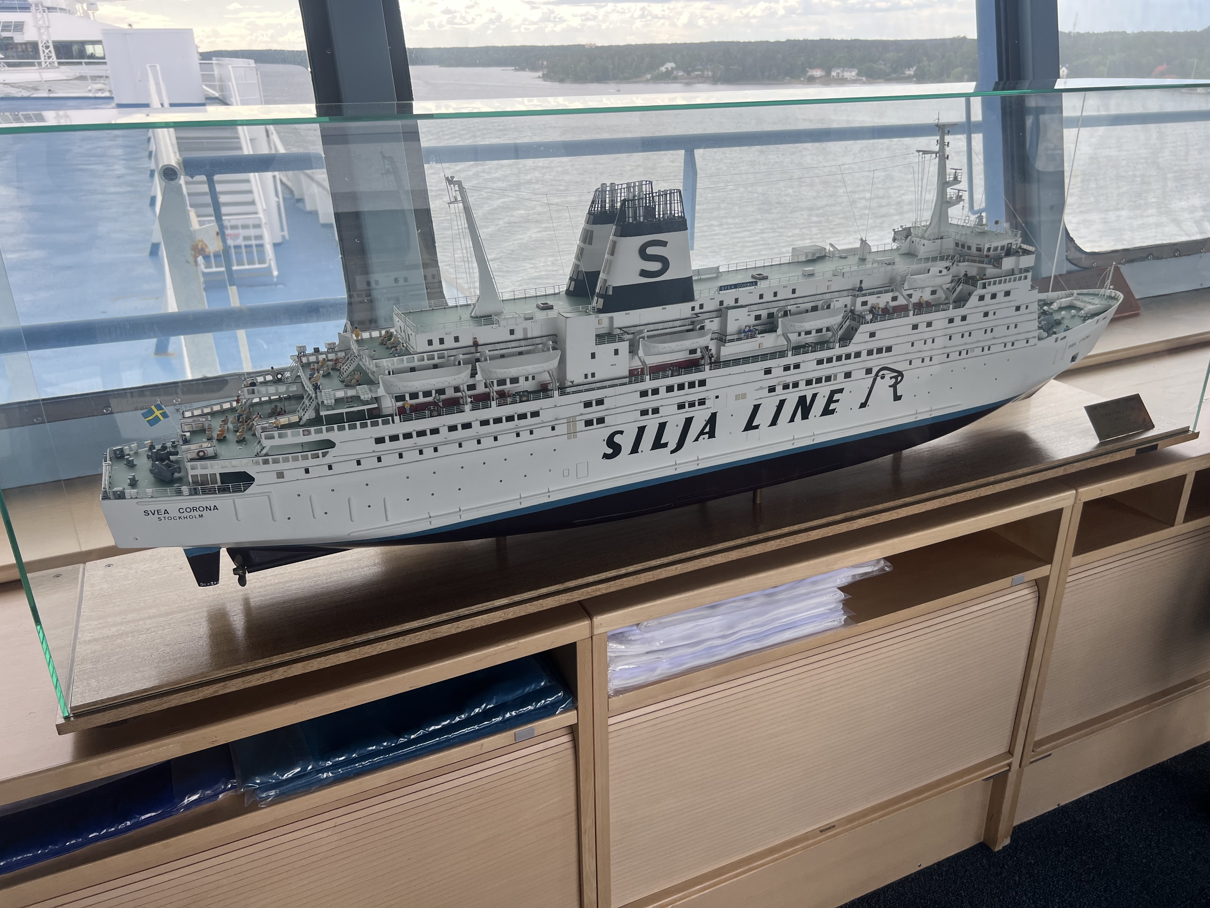 M/S Svea Coronan pienoismalli